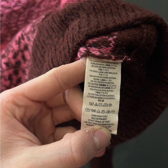 Free People This And That Turtleneck Mohair Alpaca Wool Sweater Women's XS - Picture 3 of 3